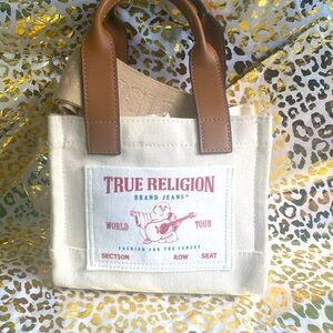 True Religion crossbody tote bag